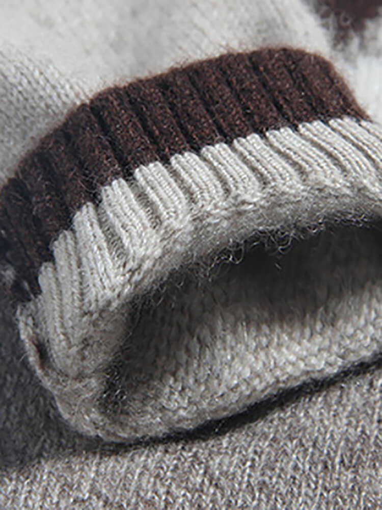 Rabbit Animal Knit Cashmere Pullover Crewneck Sweater